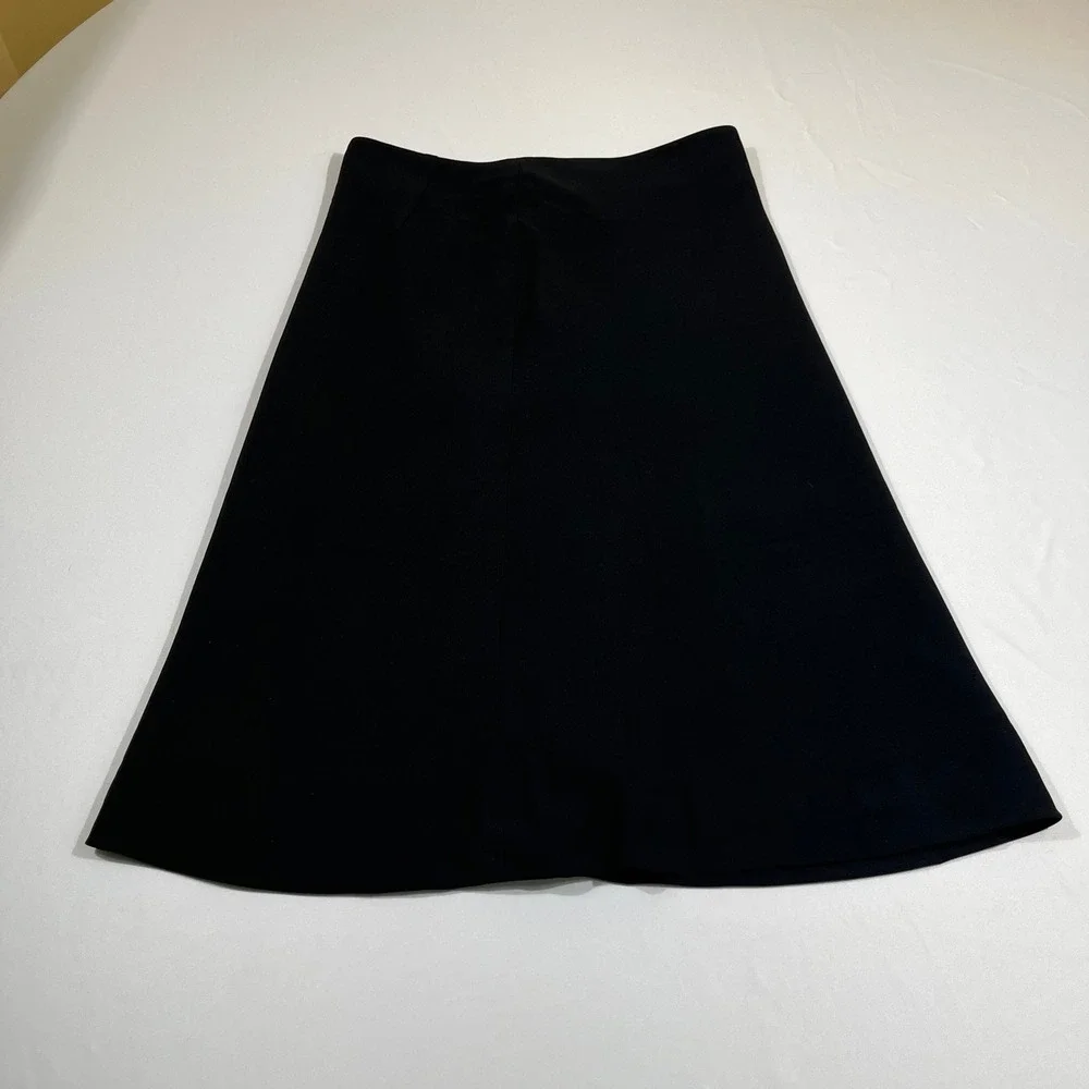 Cintas A-Line Skirt Women Size 02 Black Career Professional Midi 112789-35